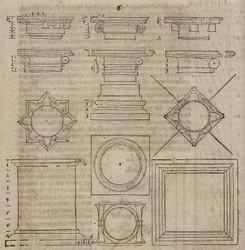 Various Column Bases and Capitals